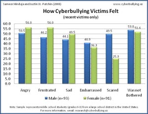 How Victims of Cyberbullying Felt - 2007 - Cyberbullying Research Center