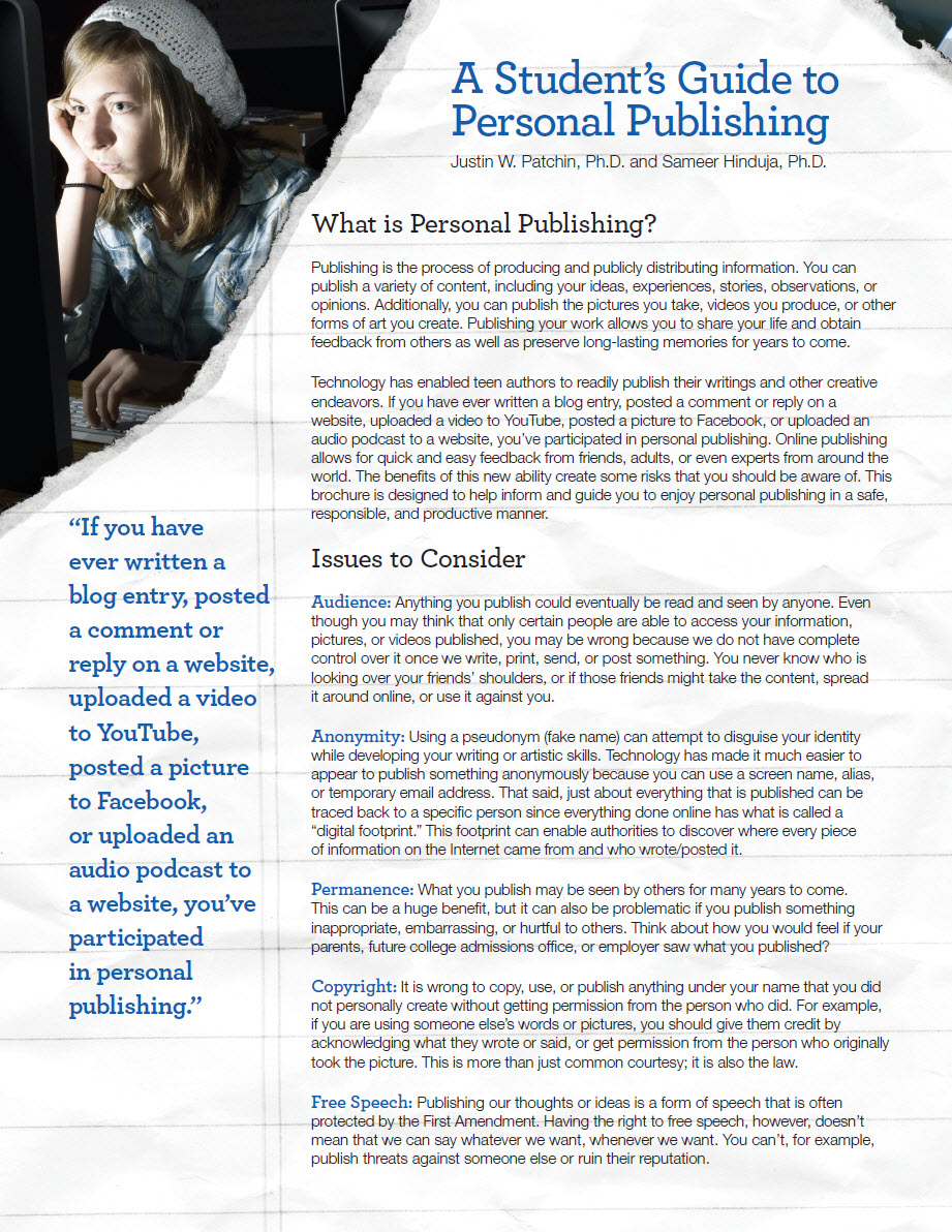 A Student's Guide to Personal Publishing