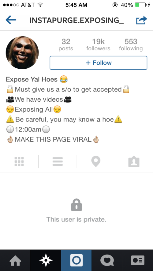 Revenge Porn and the Purge trend on Instagram and Twitter