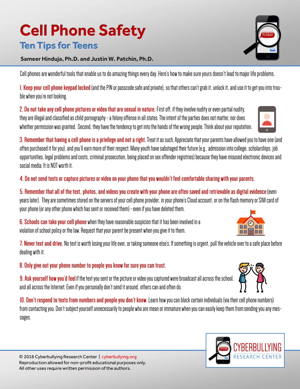 Cell Phone Safety: Top Ten Tips for Teens post thumbnail