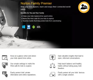 norton family premier internet filtering blocking parents