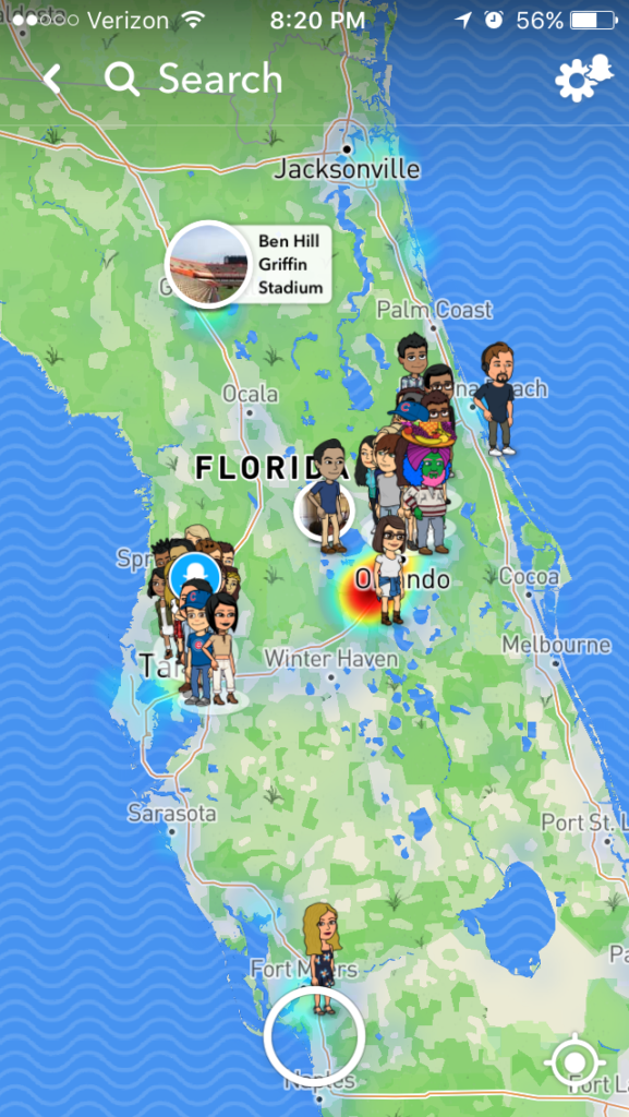 social media teen snapchat map