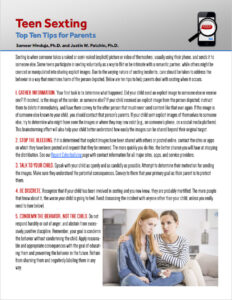 Teen Sexting: Advice for Parents